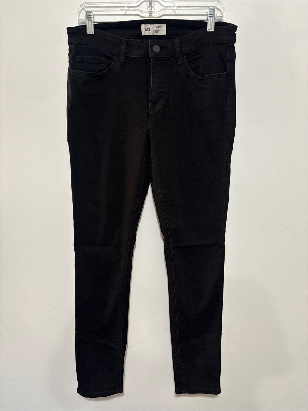 BKE Payton Mid-Rise Skinny Jeans Black Denim Size 28x29.5